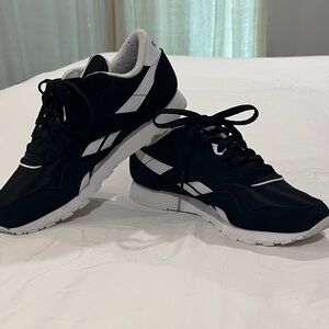 Reebok Women's Black and White Athletic Sneakers